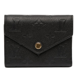 Louis Vuitton B Louis Vuitton Black Monogram Empreinte Leather Victorine Wallet France
