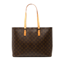 Louis Vuitton B Louis Vuitton Brown Monogram Canvas Fabric Monogram Luco Spain