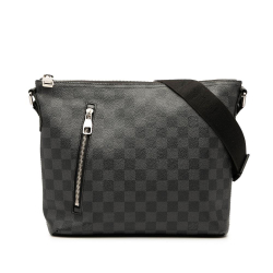 Louis Vuitton B Louis Vuitton Black Damier Canvas Fabric Damier Graphite Mick PM France