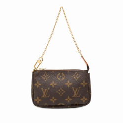 Louis Vuitton B Louis Vuitton Brown Monogram Canvas Fabric Monogram Mini Pochette Accessoires France