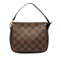 Louis Vuitton B Louis Vuitton Brown Damier Canvas Fabric Damier Ebene Trousse Pochette France