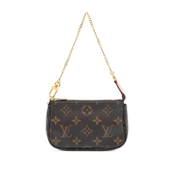 Louis Vuitton AB Louis Vuitton Brown Monogram Canvas Fabric Monogram Mini Pochette Accessoires France