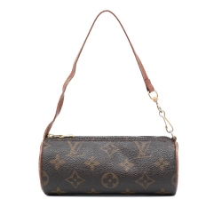 Louis Vuitton B Louis Vuitton Brown Monogram Canvas Fabric Monogram Papillon Pochette France