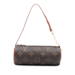 Louis Vuitton AB Louis Vuitton Brown Monogram Canvas Fabric Monogram Papillon Pochette France