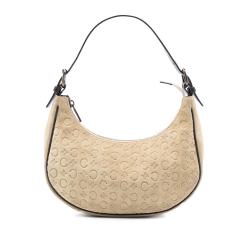 Celine B Celine Brown Beige Suede Leather C Macadam Shoulder Bag Italy