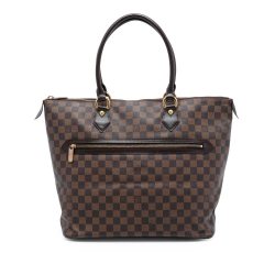 Louis Vuitton B Louis Vuitton Brown Damier Canvas Fabric Damier Ebene Saleya GM France