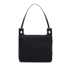 Gucci B Gucci Black Nylon Fabric GG Shoulder Bag Italy