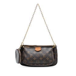Louis Vuitton B Louis Vuitton Brown Monogram Canvas Fabric Monogram Multi Pochette Accessoires Spain