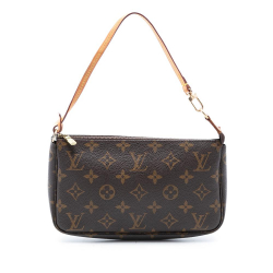 Louis Vuitton B Louis Vuitton Brown Monogram Canvas Fabric Monogram Pochette Accessoires France