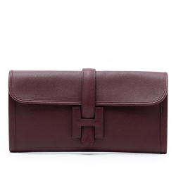 Hermès AB Hermès Red Burgundy Calf Leather Evercolor Jige Elan 29 France