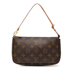 Louis Vuitton B Louis Vuitton Brown Monogram Canvas Fabric Monogram Pochette Accessoires France