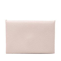 Hermès AB Hermès Pink Light Pink Goatskin Leather Chevre Mysore Calvi Card Holder France