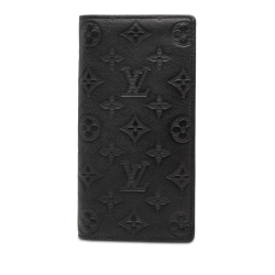 Louis Vuitton B Louis Vuitton Black Calf Leather Monogram Shadow Brazza Spain