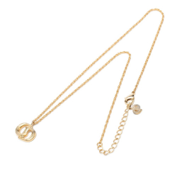 Christian Dior B Dior Gold Gold Plated Metal CD Logo Pendant Necklace Germany