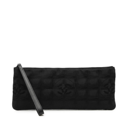Chanel AB Chanel Black Nylon Fabric New Travel Line Pouch Italy