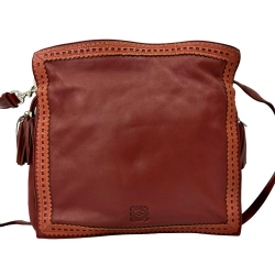 Loewe B LOEWE Red Brick Nappa Leather Leather Nappa Flamenco Tassel 30 Spain