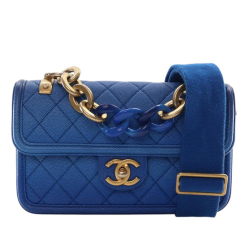 Chanel AB Chanel Blue Caviar Leather Leather Small Quilted Caviar Sunset On The Sea Flap France