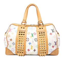 Louis Vuitton B Louis Vuitton White Monogram Multicolore Canvas Fabric Monogram Multicolore Courtney MM France