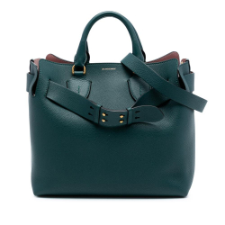 Burberry AB Burberry Green Dark Green Calf Leather Medium Belt Bag Italy