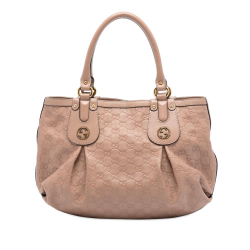 Gucci B Gucci Brown Nude Calf Leather Guccissima Scarlett Tote Italy