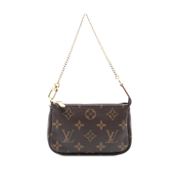 Louis Vuitton AB Louis Vuitton Brown Monogram Canvas Fabric Monogram Mini Pochette Accessoires France