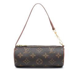 Louis Vuitton AB Louis Vuitton Brown Monogram Canvas Fabric Monogram Papillon Pochette France