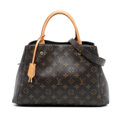 Louis Vuitton B Louis Vuitton Brown Monogram Canvas Fabric Monogram Montaigne MM Spain