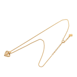 Christian Dior AB Dior Gold Gold Plated Metal CD Logo Heart Necklace Germany