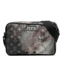 Louis Vuitton AB Louis Vuitton Black Monogram Canvas Fabric Monogram Galaxy Alpha Messenger Bag Spain