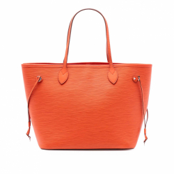 Louis Vuitton Neverfull Epi Leather Shopper Shoulder Bag Orange