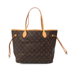 Louis Vuitton B Louis Vuitton Brown Monogram Canvas Fabric Monogram Neverfull MM France