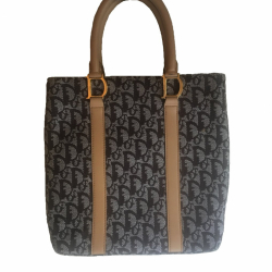 Christian Dior Monogramm Leinwand Mini-Shopping Braun