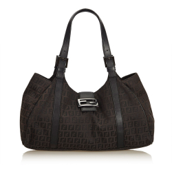 Fendi ON SALE!!! Zucchino Canvas Shoulder Bag