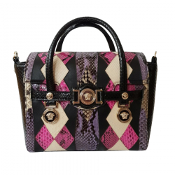 Versace 'Python Patchwork Signature' Handbag