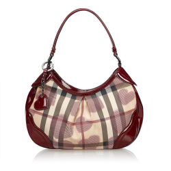 Burberry Heart Nova Check Shoulder Bag