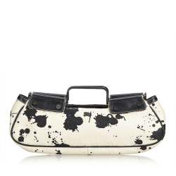 Burberry Bedruckte Strohhalme Handtasche