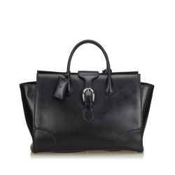 Gucci Leather Buckle Handbag