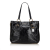 Prada AB Prada Black Patent Leather Leather Cervo Lux Tote Bag ITALY