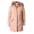 Woolrich Doudoune rose col fourrure amovible