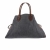 Fendi Shoulder bag in blue denim, brown Palmellato leather details