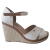 Tommy Hilfiger Iconic Elena Basic weiße Plateau-Peeptoe-Wedges