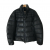 Moncler schwarze Lederjacke für Männer
