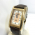 Burberry 'S Burberry Watch Analog Quartz Square Brown Gold White Dial Bronze Horsemark 12100G Ladies Men