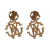 Roberto Cavalli Logo-Ohrring