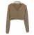 Moschino Cheap And Chic Cardigan boléro en cachemire beige