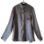 Eric Bompard Bronze-gray silk blouse