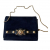 Versace Pochette en daim bleu Medusa