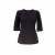 Dolce & Gabbana top in black wool blend fitted waist