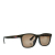 Gucci AB Gucci Brown Resin Plastic Web Accent Square Tinted Sunglasses Italy