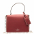 Valentino Red Leather Studs Shoulder Bag